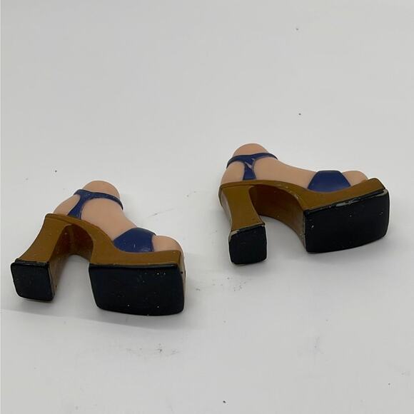 Bratz Footwear Meygan Campfire Navy Blue Platform Sandals - Picture 4 of 4